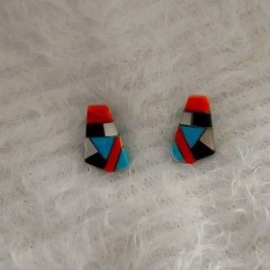 SALE! Native American inlay earrings
